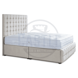 Highbury luxury upholstered divan frame in cream