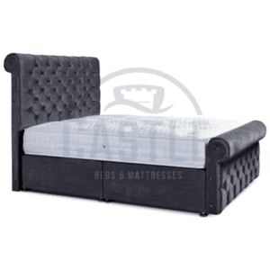 Westbury luxury upholstered divan frame in grey