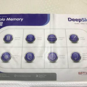 solo memory mattress label