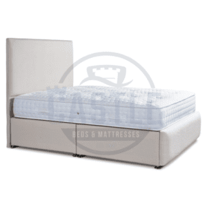 henley luxury upholstered divan frame in cream