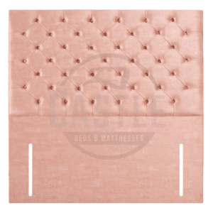 Chesterfield Headboard deep buttoned look in peach
