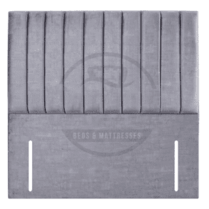 Clarence Headboard with vertical lines in grey