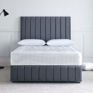 Clarence Bed - Plush Steel