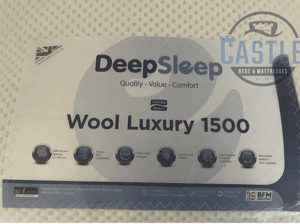 Wool Luxury 1500 Mattress Label